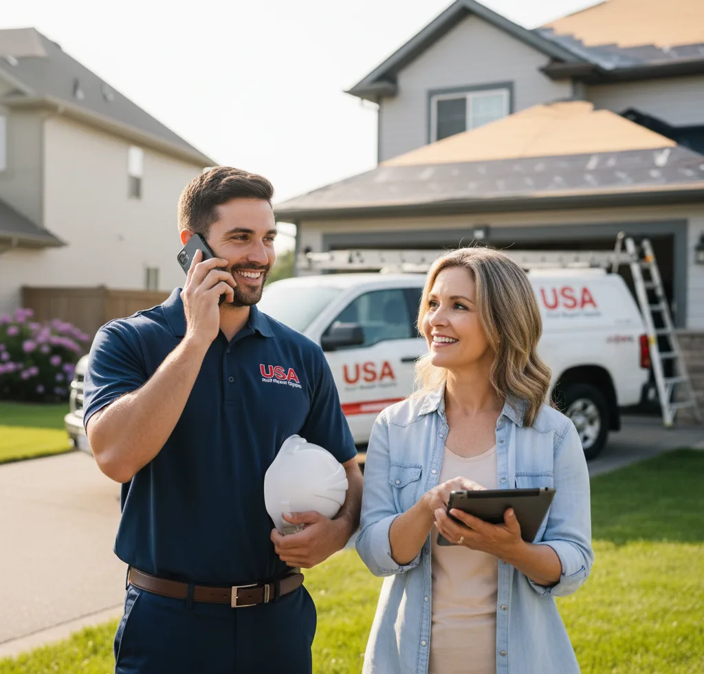 USA Roof Repair Experts customer support in Youngsville